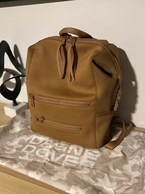 Large Dagne Dover Caramel Colored Indi Diaper Bag